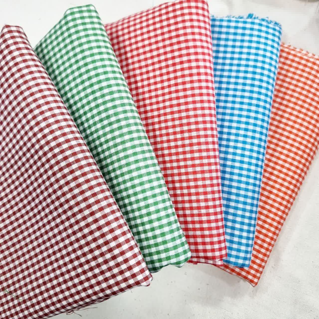پارچه چهارخانه جنس ویسکوز نخ